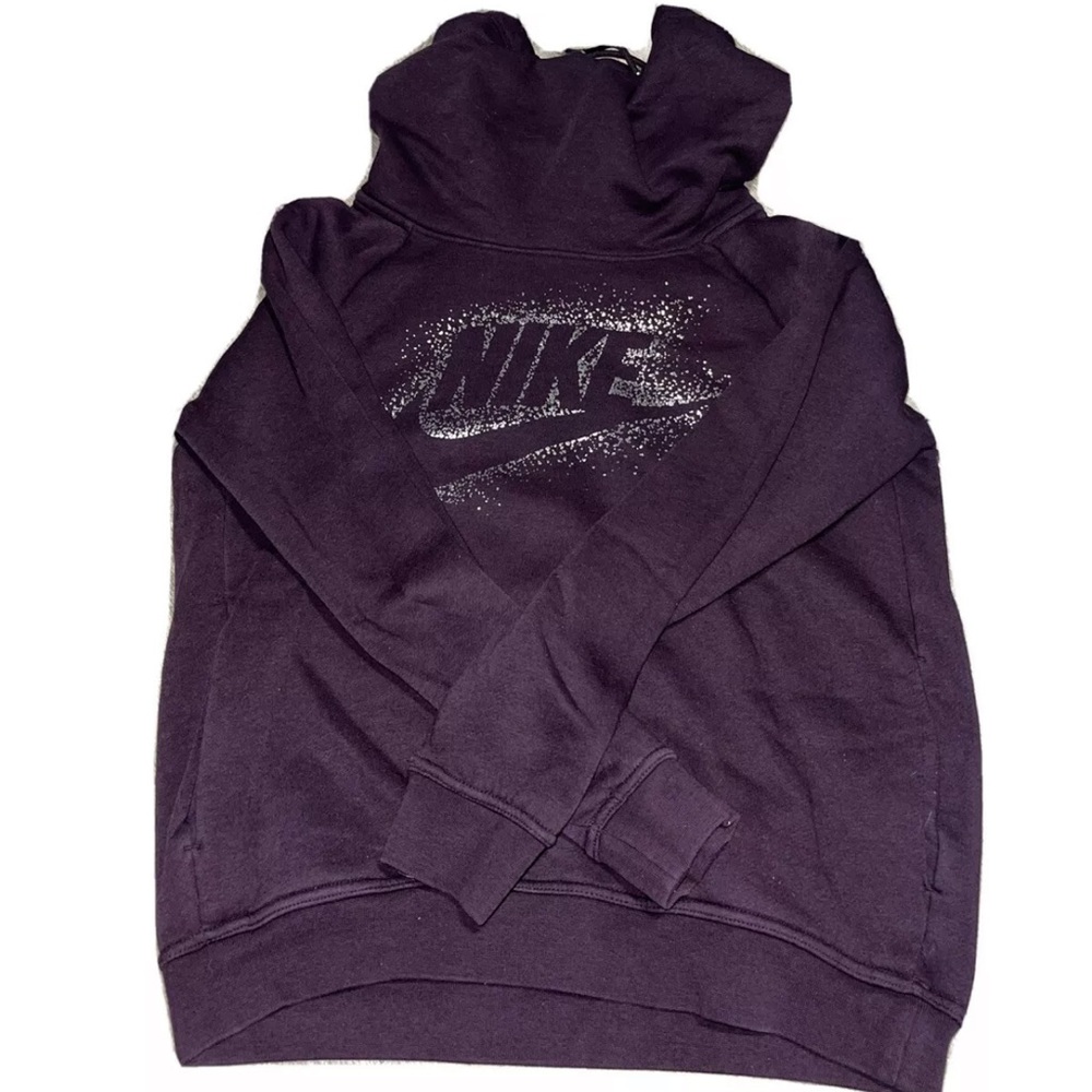 Women’s Nike Funnel Neck Hoodie Size Medium- Purple